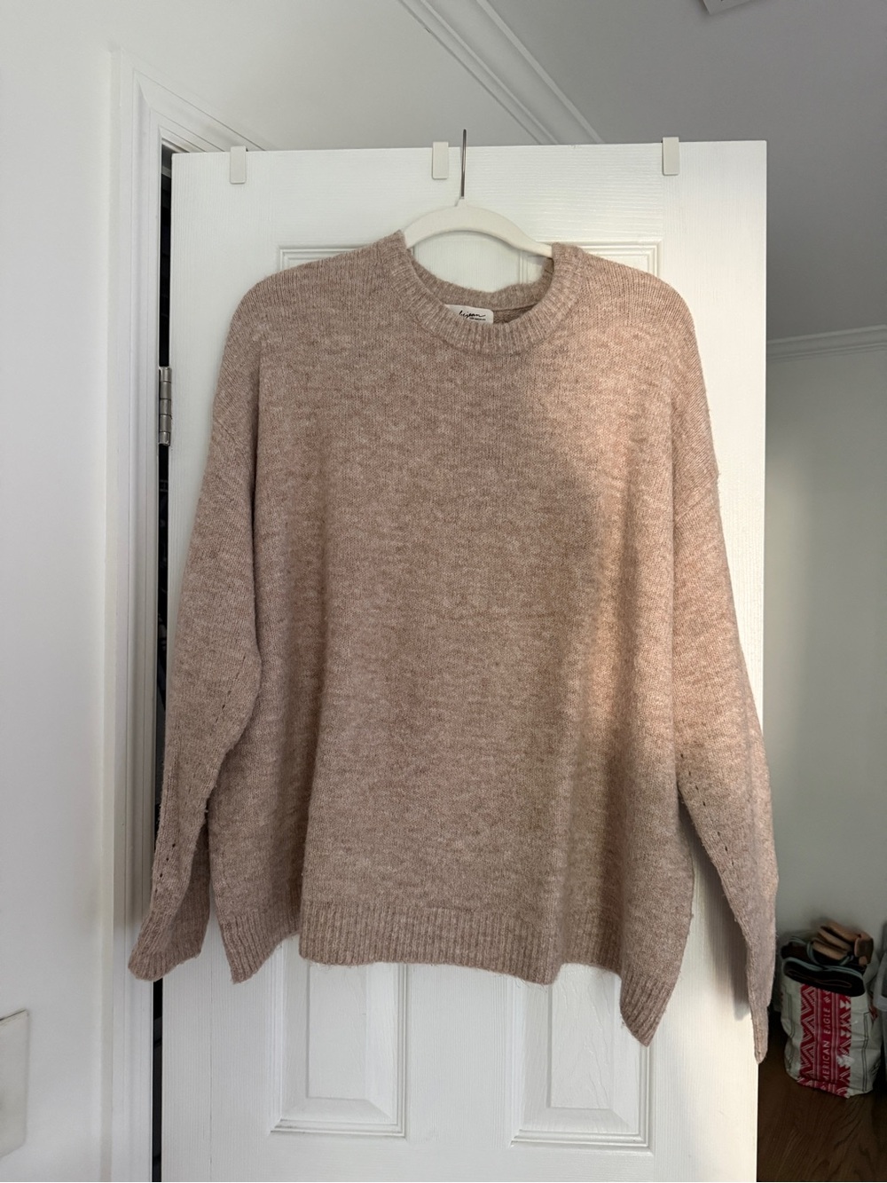 Carly Jean Los Angeles Oatmeal Elizabeth Crewneck Sweater
